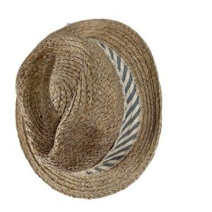CALYPSO Saint Barth Women's Woven Straw/Paper Fedora Hat with Ribbon Detail